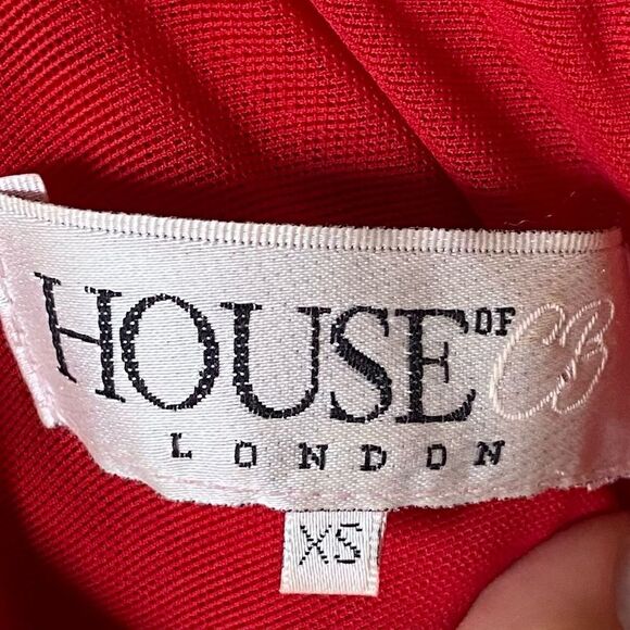 House of CB Fornarina Maxi Red Dress Tank Organza Bodycon Backless Mesh Size XS - Picture 17 of 17